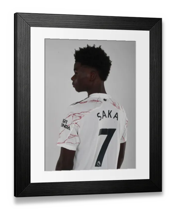 Framed Print : Arsenal 2020-21 First Team: Bukayo Saka at Training Session Framed Print : Arsenal 2020-21 First Team: Bukayo Saka at Training Session