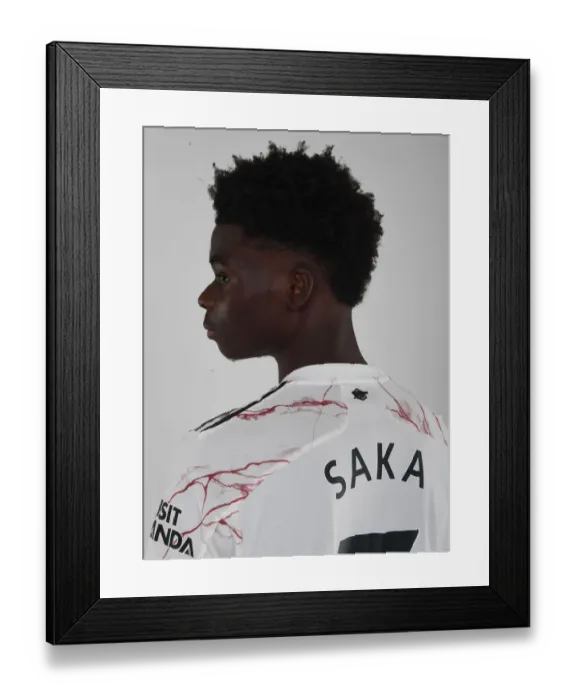 Framed Print : Arsenal First Team 2020-21: Bukayo Saka at Training Framed Print : Arsenal First Team 2020-21: Bukayo Saka at Training