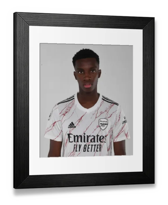 Framed Print : Arsenal's Eddie Nketiah at 2020-21 First Team Photoshoot
