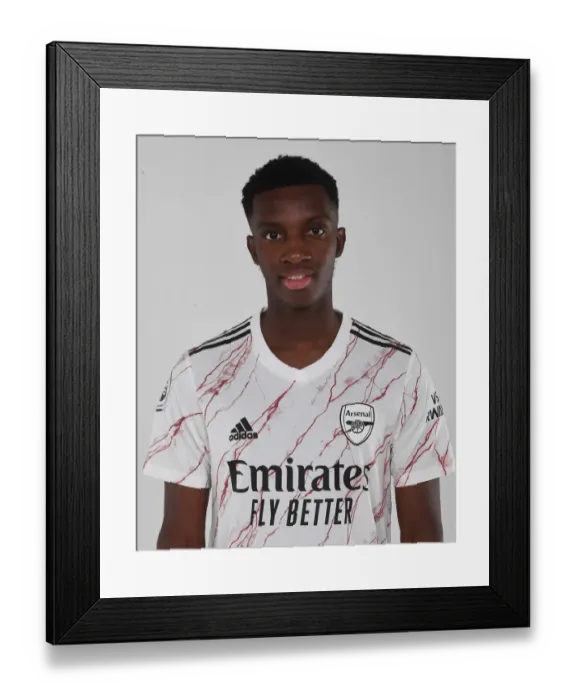 Framed Print : Arsenal's Eddie Nketiah at 2020-21 First Team Training Session