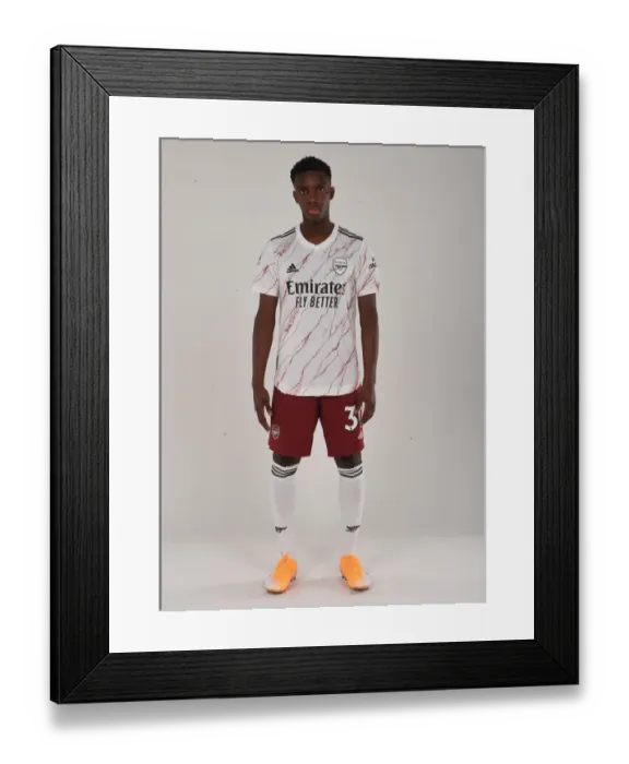 Framed Print : Arsenal First Team 2020-21: Eddie Nketiah at London Colney Photocall