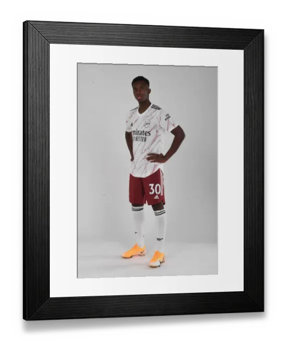 Framed Print : Arsenal's Eddie Nketiah at 2020-21 First Team Photoshoot Framed Print : Arsenal's Eddie Nketiah at 2020-21 First Team Photoshoot