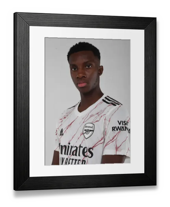 Framed Print : Arsenal's Eddie Nketiah in Focus: Training Sessions, 2020-21 Season