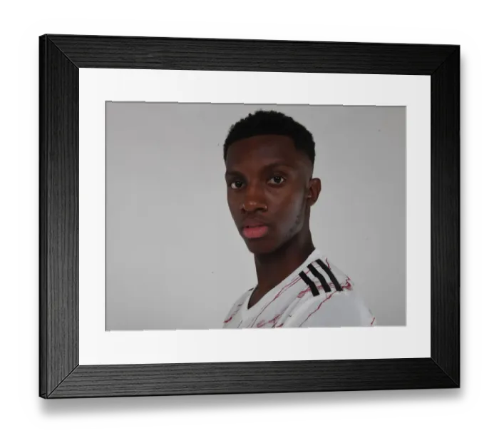 Framed Print : Arsenal FC: Eddie Nketiah at 2020-21 First Team Photocall