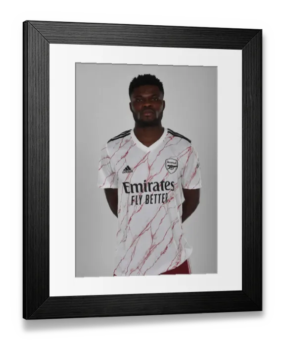 Framed Print : Arsenal Officially Welcomes Thomas Partey to the Emirates: London Colney Training Ground Unveiling