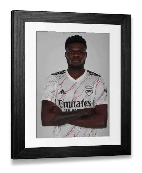 Framed Print : Arsenal Welcomes New Signing Thomas Partey at London Colney Training Ground