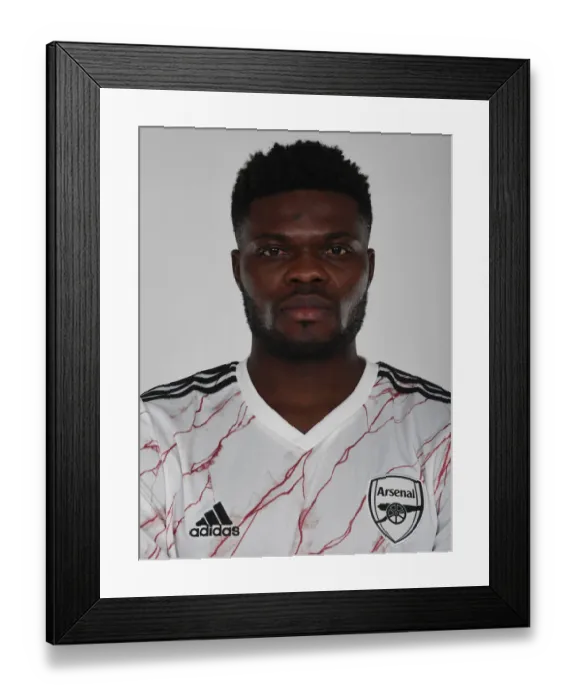 Framed Print : Arsenal Introduces New Signing Thomas Partey at London Colney Training Ground