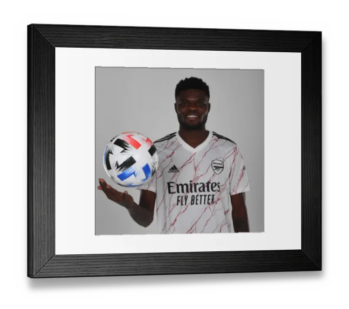 Framed Print : Arsenal Football Club Welcomes New Signing Thomas Partey at London Colney