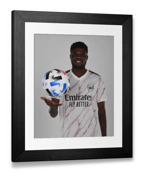 Framed Print : Arsenal Welcomes Thomas Partey: New Signing Unveiled at London Colney Training Ground