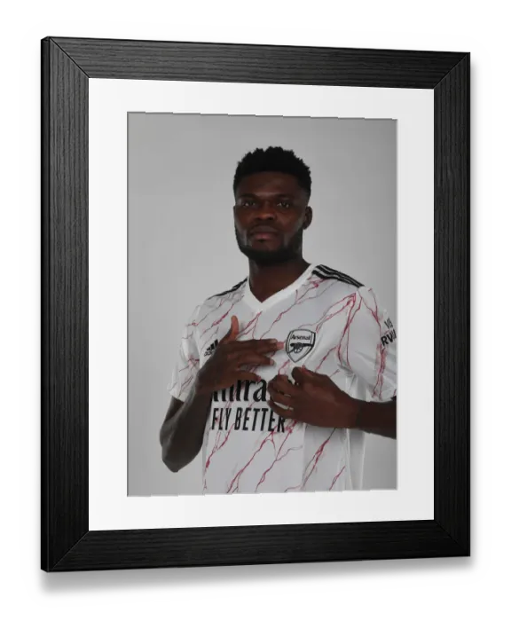 Framed Print : Arsenal Welcomes Thomas Partey: New Signing Unveiled at London Colney Training Ground