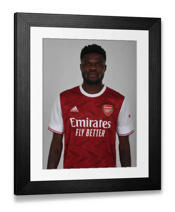 Framed Print : Arsenal Welcomes New Signing Thomas Partey at London Colney Training Ground