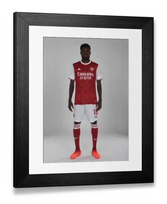 Framed Print : Arsenal Welcomes New Signing Thomas Partey at London Colney Training Ground