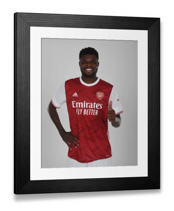 Framed Print : Arsenal Welcomes Thomas Partey: New Signing Unveiled at London Colney Framed Print : Arsenal Welcomes Thomas Partey: New Signing Unveiled at London Colney