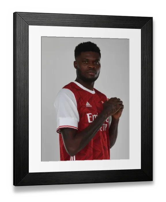 Framed Print : Arsenal Welcomes Thomas Partey: New Signing Unveiled at London Colney Training Ground