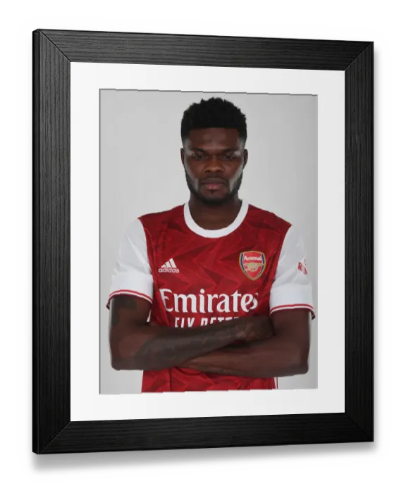 Framed Print : Arsenal Welcomes New Signing Thomas Partey at London Colney (2020-21 Season)