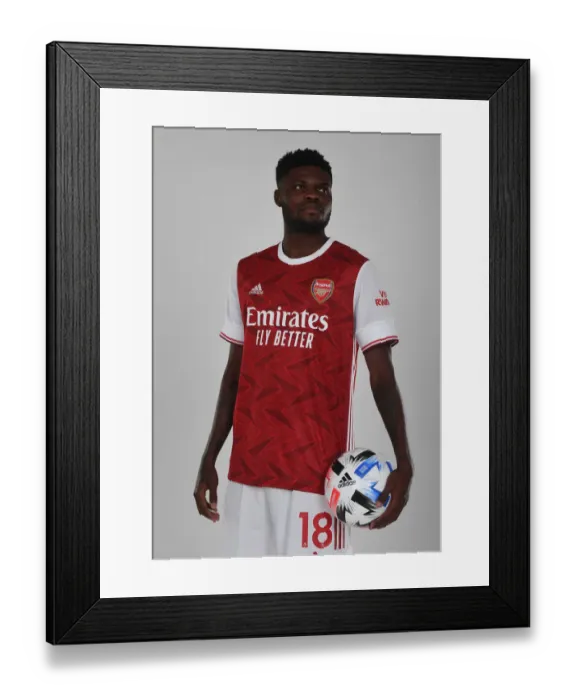 Framed Print : Arsenal Football Club Welcomes New Signing Thomas Partey at London Colney
