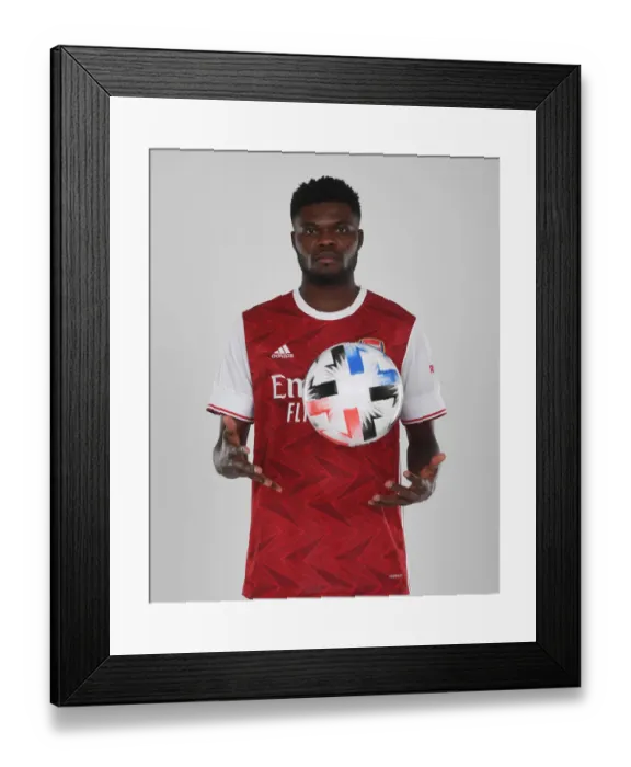 Framed Print : Arsenal Welcomes New Signing Thomas Partey at London Colney Training Ground