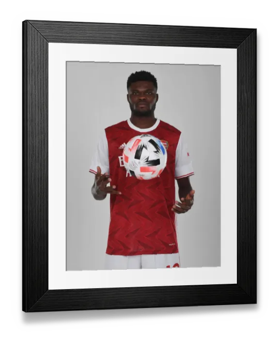Framed Print : Arsenal Welcomes New Signing Thomas Partey at London Colney Training Ground