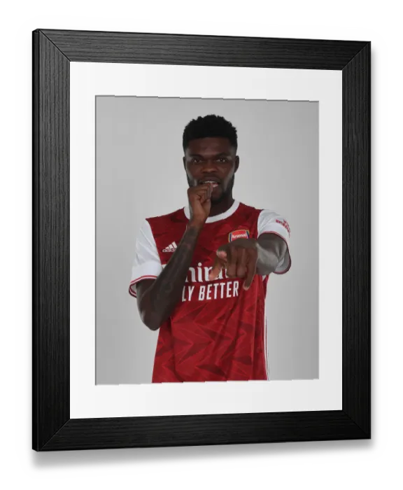 Framed Print : Arsenal Welcomes New Signing Thomas Partey at London Colney Training Ground