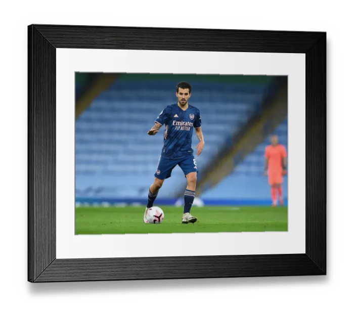Framed Print : Dani Ceballos of Arsenal in Action against Manchester City (Premier League 2020-21)