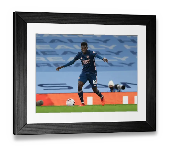 Framed Print : Thomas Partey: Arsenal's Midfield Maestro Shines in Premier League Clash Against Manchester City Framed Print : Thomas Partey: Arsenal's Midfield Maestro Shines in Premier League Clash Against Manchester City