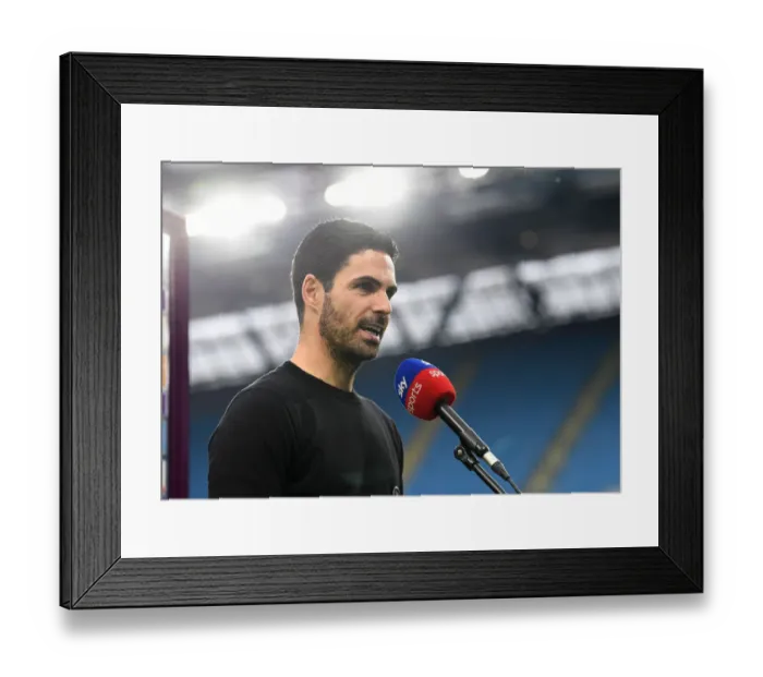 Framed Print : Arsenal Manager Mikel Arteta Pre-Match Interview Ahead of Manchester City Clash (Premier League 2020-21) Framed Print : Arsenal Manager Mikel Arteta Pre-Match Interview Ahead of Manchester City Clash (Premier League 2020-21)