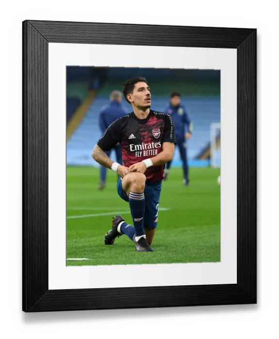 Framed Print : Arsenal's Hector Bellerin Gears Up for Manchester City Showdown - Premier League 2020-21