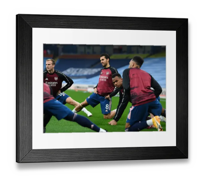 Framed Print : Arsenal's Dani Ceballos Warming Up Ahead of Manchester City Clash - Premier League 2020-21 Framed Print : Arsenal's Dani Ceballos Warming Up Ahead of Manchester City Clash - Premier League 2020-21