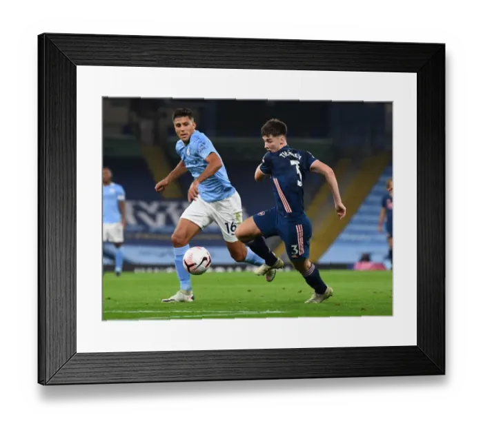 Framed Print : Clash of Titans: Kieran Tierney vs Rodrigo - Manchester City vs Arsenal, Premier League 2020-21 Framed Print : Clash of Titans: Kieran Tierney vs Rodrigo - Manchester City vs Arsenal, Premier League 2020-21