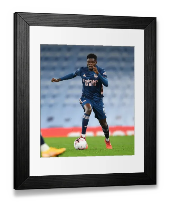 Framed Print : Thomas Partey in Action: Manchester City vs. Arsenal, 2020-21 Premier League - Behind Closed Doors Framed Print : Thomas Partey in Action: Manchester City vs. Arsenal, 2020-21 Premier League - Behind Closed Doors