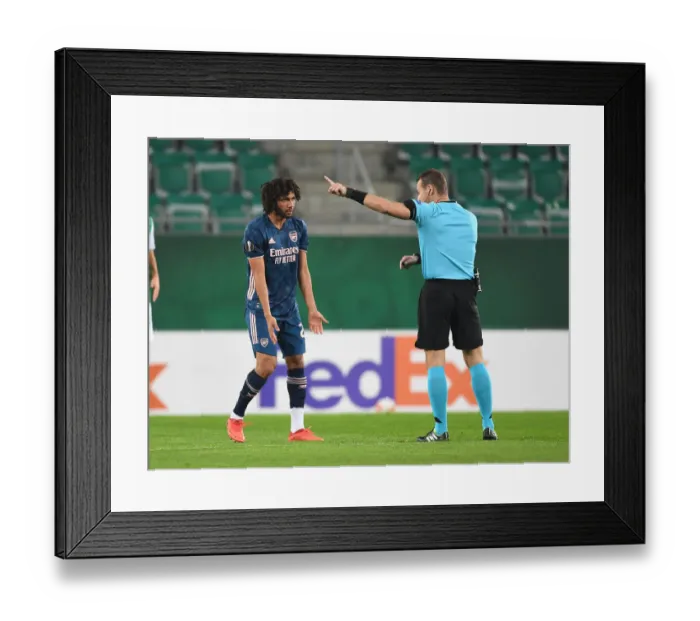 Framed Print : Arsenal vs Rapid Vienna: Europa League Showdown in Vienna, 2020