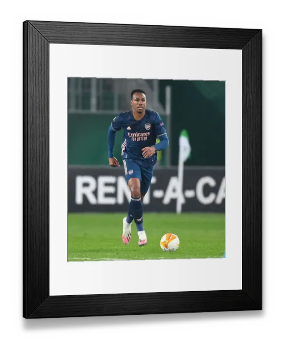 Framed Print : Gabriel in Action: Arsenal vs Rapid Vienna, UEFA Europa League 2020-21 Framed Print : Gabriel in Action: Arsenal vs Rapid Vienna, UEFA Europa League 2020-21