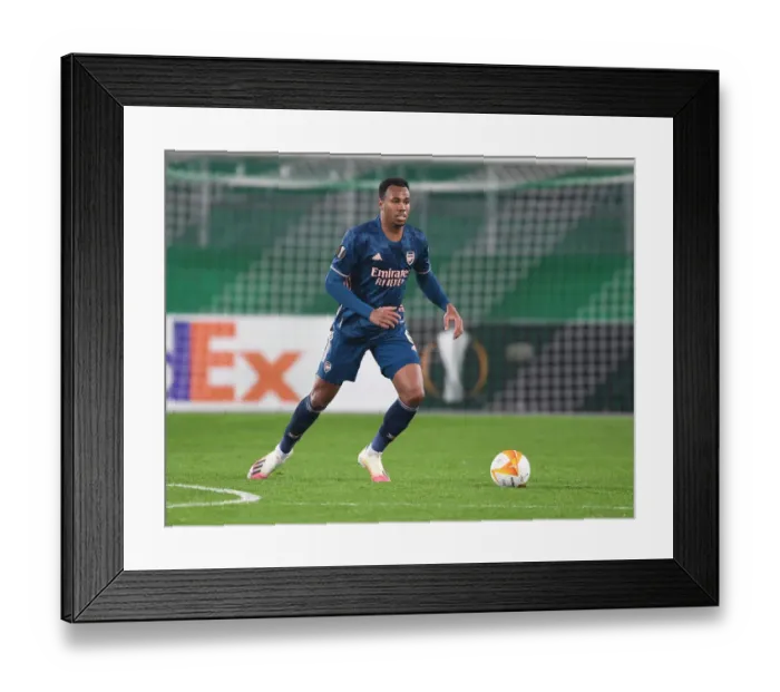 Framed Print : Gabriel in Action: Arsenal vs Rapid Vienna, UEFA Europa League 2020-21 Framed Print : Gabriel in Action: Arsenal vs Rapid Vienna, UEFA Europa League 2020-21