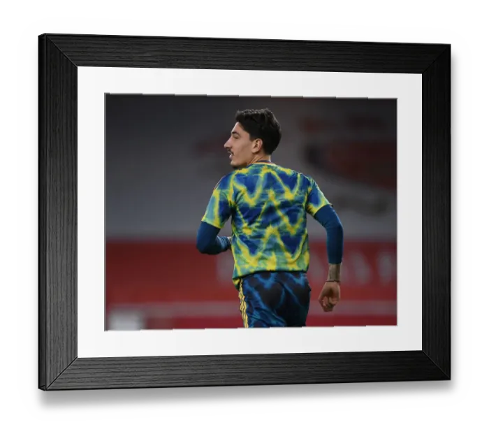 Framed Print : Arsenal's Hector Bellerin: Focused Pre-Match at Empty Emirates Stadium (2020-21) (Arsenal vs Leicester City) Framed Print : Arsenal's Hector Bellerin: Focused Pre-Match at Empty Emirates Stadium (2020-21) (Arsenal vs Leicester City)