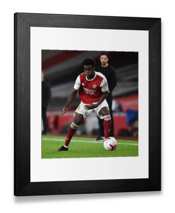 Framed Print : Bukayo Saka's Stellar Performance: Arsenal vs. Leicester City (2020-21) at Emirates Stadium Framed Print : Bukayo Saka's Stellar Performance: Arsenal vs. Leicester City (2020-21) at Emirates Stadium