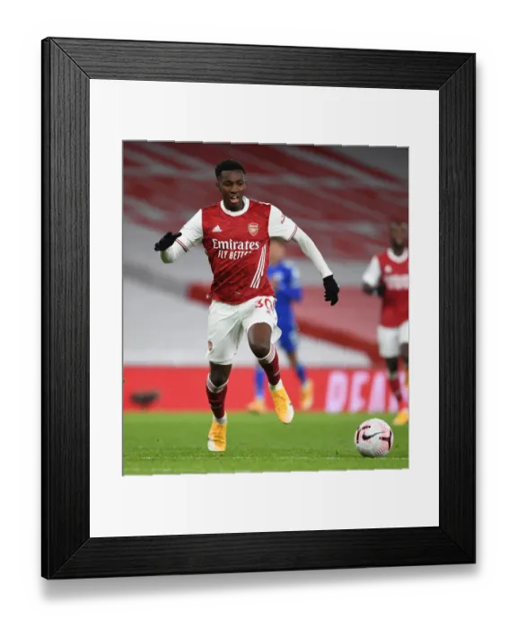 Framed Print : Arsenal vs Leicester City: Nketiah at Emirates Stadium - 2020-21 Premier League (Behind Closed Doors) Framed Print : Arsenal vs Leicester City: Nketiah at Emirates Stadium - 2020-21 Premier League (Behind Closed Doors)