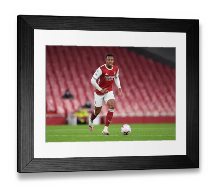 Framed Print : Gabriel Magalhaes in Action: Arsenal vs. Leicester City (Premier League 2020-21) - Emirates Stadium Framed Print : Gabriel Magalhaes in Action: Arsenal vs. Leicester City (Premier League 2020-21) - Emirates Stadium