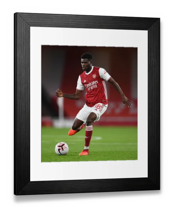 Framed Print : Thomas Partey in Action: Arsenal vs Leicester City, Premier League 2020-21 (Behind Closed Doors) Framed Print : Thomas Partey in Action: Arsenal vs Leicester City, Premier League 2020-21 (Behind Closed Doors)