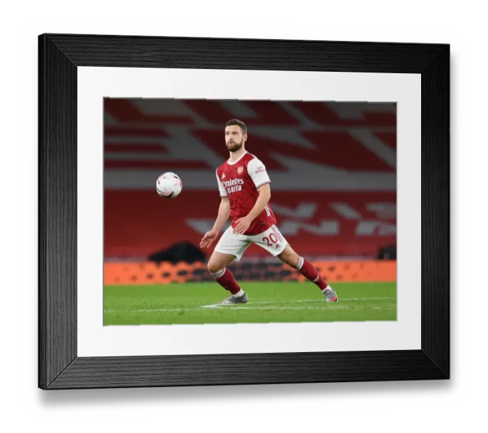 Framed Print : Arsenal vs Leicester Showdown at Emirates Stadium: Mustafi's Focus in COVID-19 Era Framed Print : Arsenal vs Leicester Showdown at Emirates Stadium: Mustafi's Focus in COVID-19 Era
