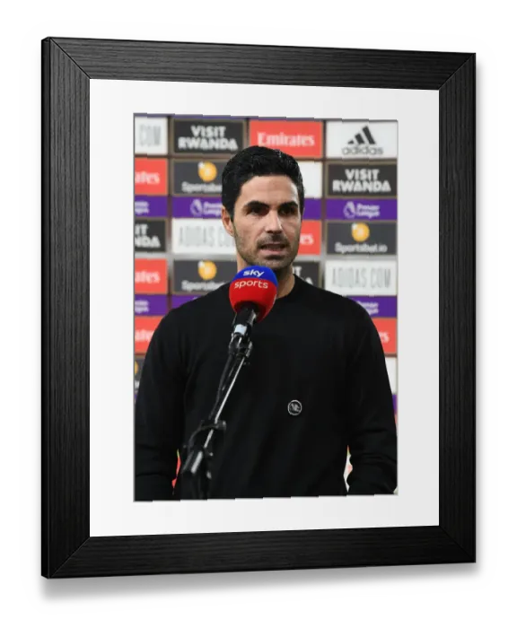 Framed Print : Arsenal vs Leicester City: Mikel Arteta's Pre-Match Press Conference (2020-21, Emirates Stadium) Framed Print : Arsenal vs Leicester City: Mikel Arteta's Pre-Match Press Conference (2020-21, Emirates Stadium)