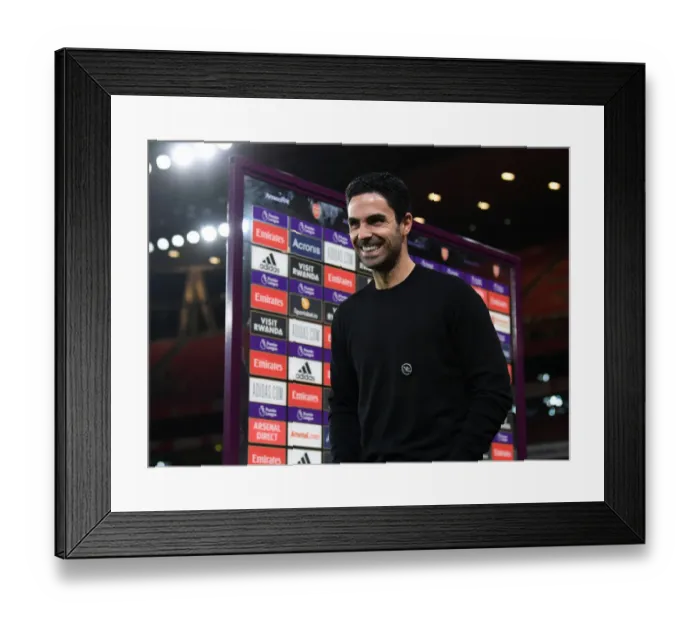 Framed Print : Arsenal vs Leicester City: Mikel Arteta's Pre-Match Insights (2020-21) - Emirates Stadium (Behind Closed Doors) Framed Print : Arsenal vs Leicester City: Mikel Arteta's Pre-Match Insights (2020-21) - Emirates Stadium (Behind Closed Doors)