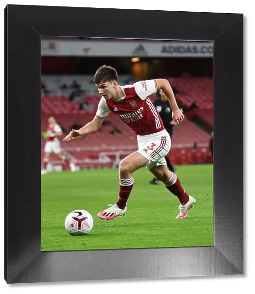 Arsenal's Kieran Tierney in Action at Empty Emirates: Arsenal vs. Leicester City (Premier League, October 2020)