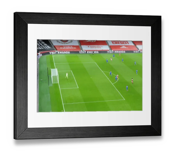 Framed Print : Arsenal vs Leicester City: Empty Emirates Stadium (2020-21) Framed Print : Arsenal vs Leicester City: Empty Emirates Stadium (2020-21)