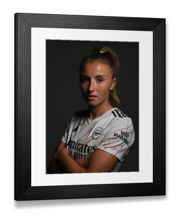 Framed Print : Arsenal Women's Team 2020-21: Leah Williamson at Arsenal Womens Photocall