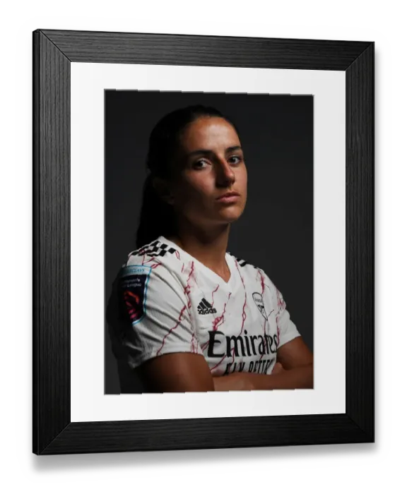 Framed Print : Arsenal Women's Team 2020-21: Danielle van de Donk at Arsenal Photocall