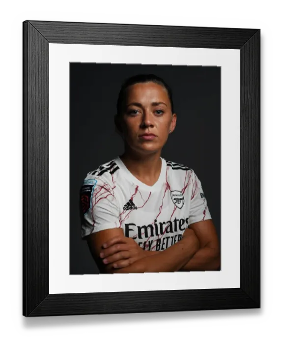 Framed Print : Arsenal Women's Team 2020-21: Katie McCabe at Arsenal Womens Photocall