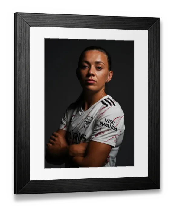 Framed Print : Arsenal Women's Team 2020-21: Katie McCabe at Arsenal Women's Photocall