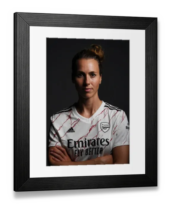 Framed Print : Arsenal Women's Team 2020-21: Viki Schnaderbeck at Arsenal Photocall