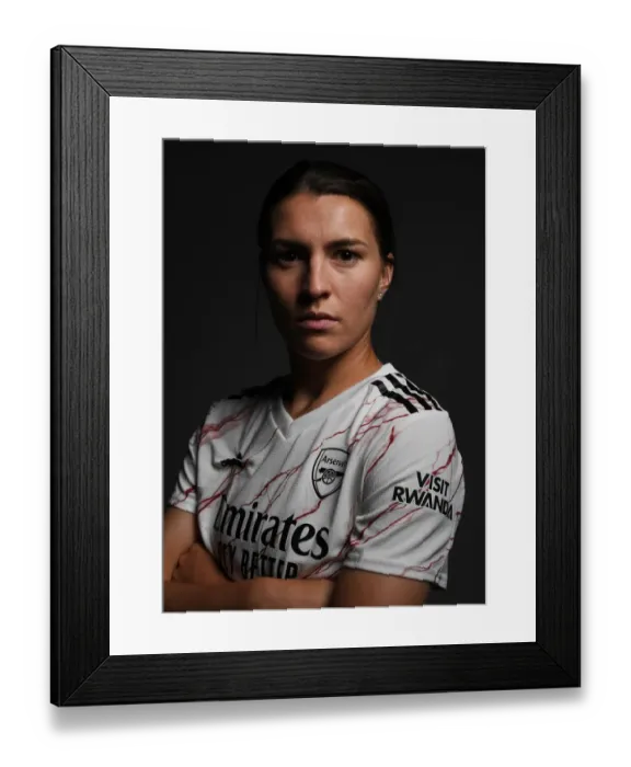 Framed Print : Arsenal Women's Team 2020-21: Steph Catley at Arsenal Women's Photocall