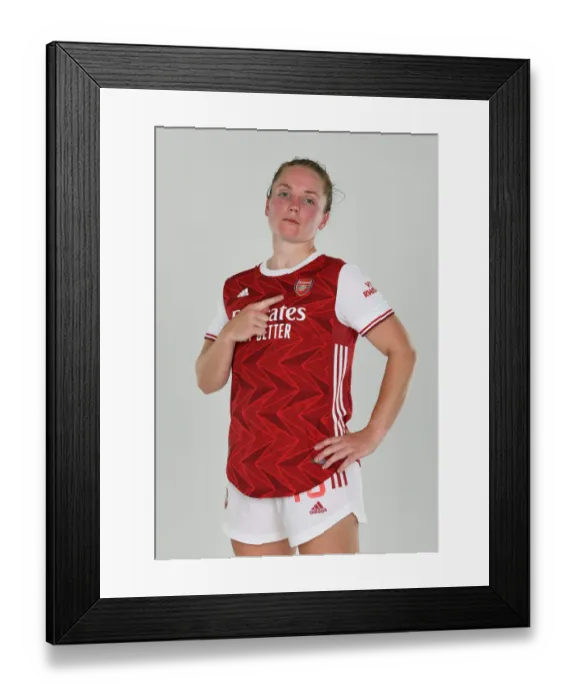 Framed Print : Arsenal Women's Team 2020-21: Kim Little at Arsenal Photocall